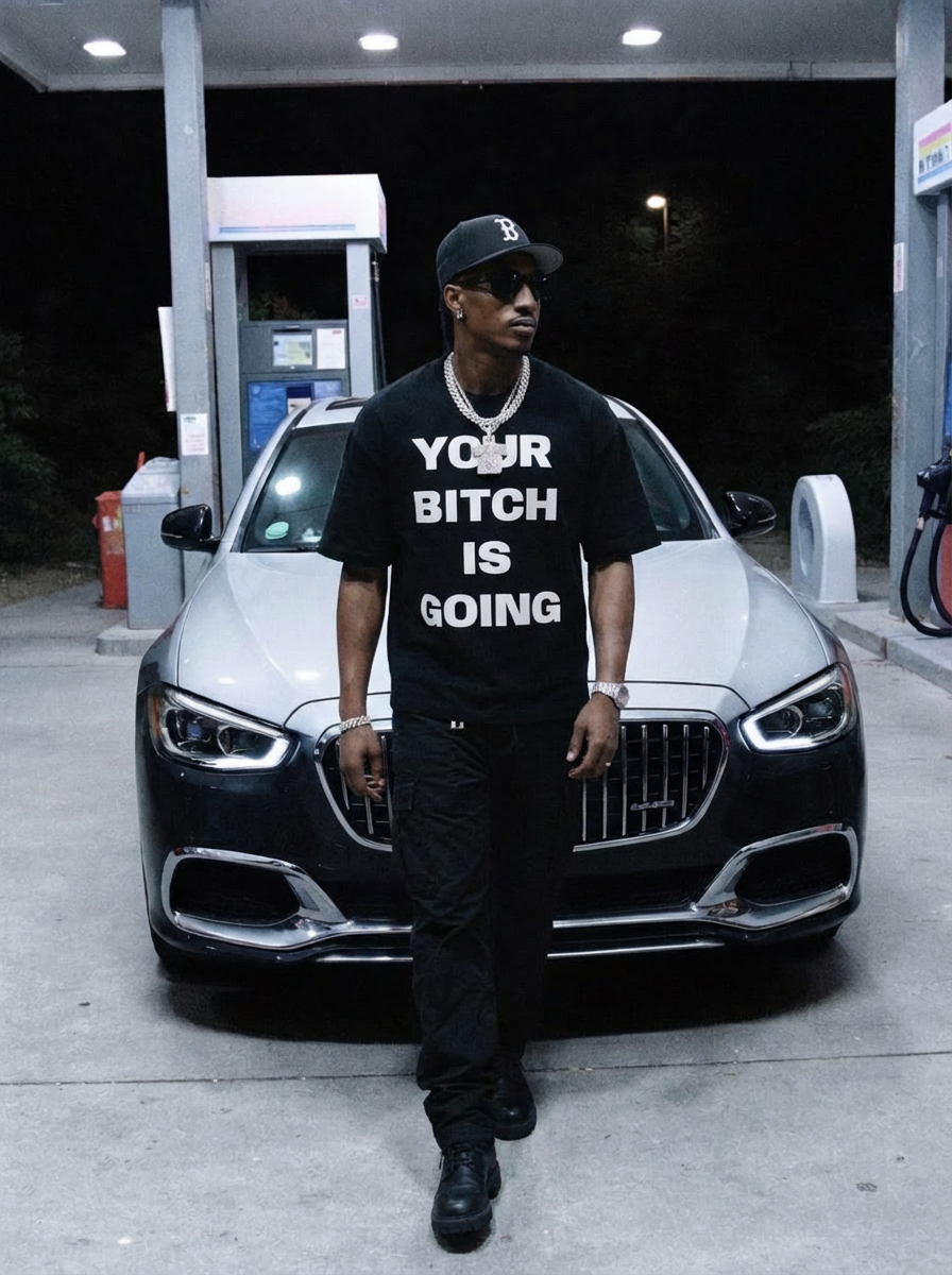 YOUR BITCH IS GOING Box Tee (Black)