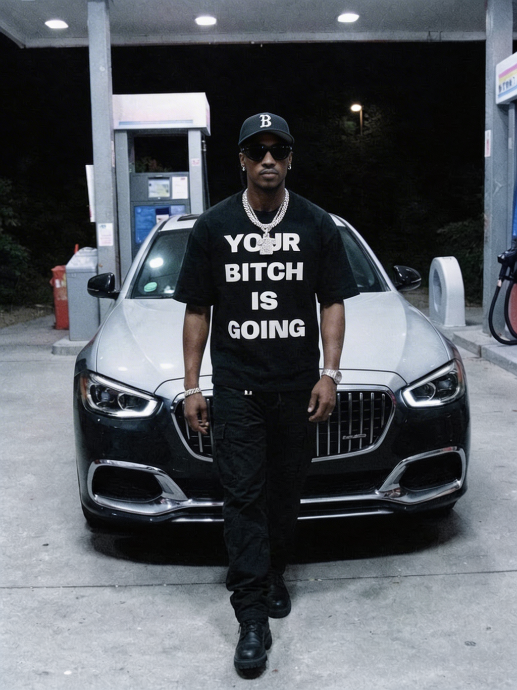 YOUR BITCH IS GOING Box Tee (Black)