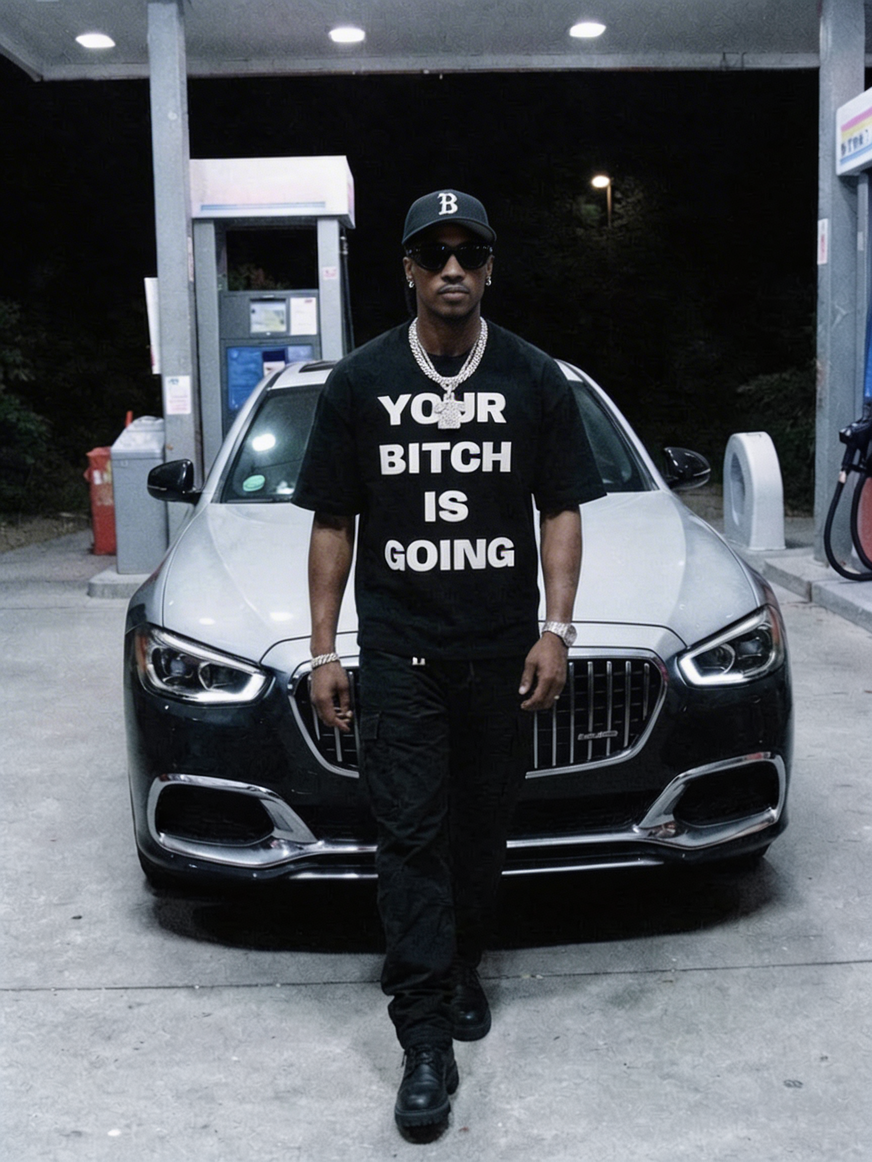 YOUR BITCH IS GOING Box Tee (Black)